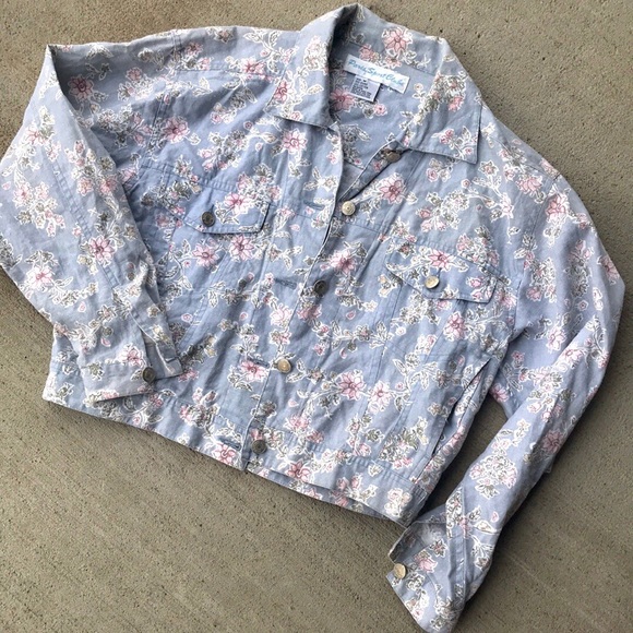 Vintage chambray crop jacket - Picture 2 of 7